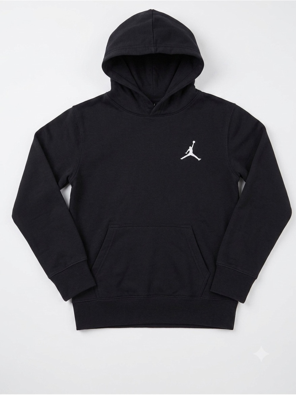 Jordan Black Hoodie with White Jumpman Logo